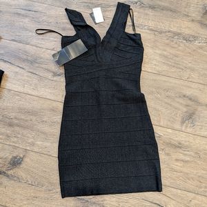 Black bandage dress glitter